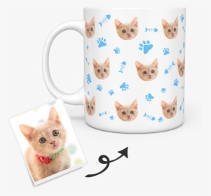 Transparent Cat Chasing Mouse Clipart - Personalized Dog Mug, HD Png Download, Free Download