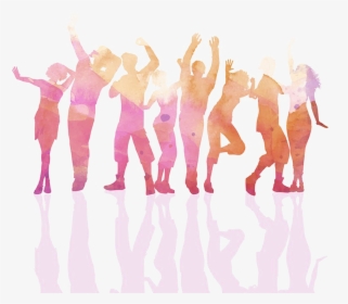 Transparent Crowd Of People Clipart - Watercolor Dancing People, HD Png Download, Free Download