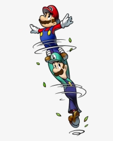 Mario And Luigi Spin Jump, HD Png Download, Free Download