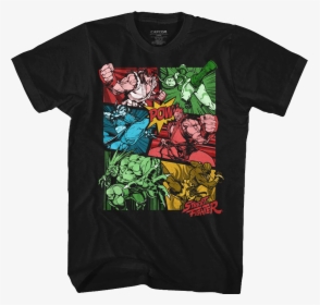 Comic Book Action Street Fighter T-shirt - Vintage Airbrush Shirts, HD Png Download, Free Download