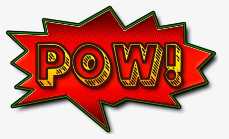 Comic Book Pow Png Clip Art Transparent Library - Label, Png Download, Free Download