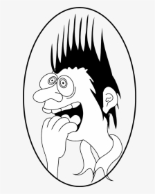 Clip Art Scared Cartoon Images - Cartoon Of Afraid Man, HD Png Download, Free Download