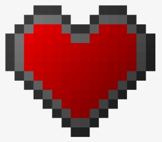Minecraft Heart Png - 8 Bit Heart Png, Transparent Png, Free Download