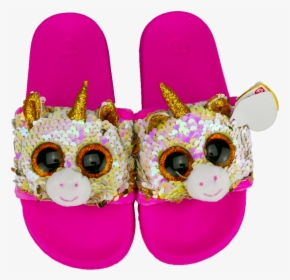 Beanie Boo Sequin Slides Fantasia The Unicorn - Sandal, HD Png Download, Free Download