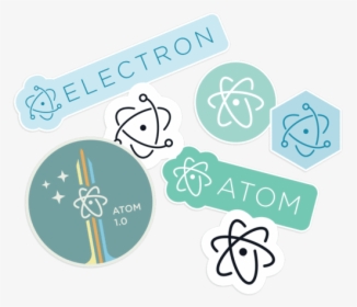 Atom Electron Stickers - Atom Sticker, HD Png Download, Free Download