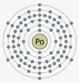 Electron Shell 084 Polonium2 - Estructura Atomica Del Mercurio, HD Png Download, Free Download
