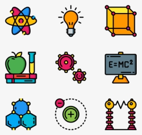 Electron Physics Atom Icon - Physics Design Clipart, HD Png Download, Free Download