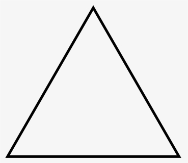Black And White Triangle Png - Triangle Png, Transparent Png, Free Download