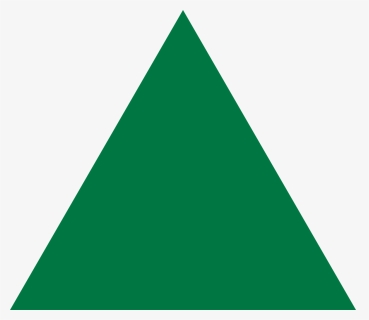 Green Equilateral Triangle Point Up - Equilateral Triangle Png, Transparent Png, Free Download