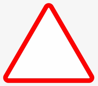 Rounded Triangle Png - Red Triangle Outline Png, Transparent Png, Free Download