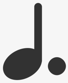 Dotted Note Half Note Quarter Note Musical Note Clip - Dotted Quarter Note Vector, HD Png Download, Free Download