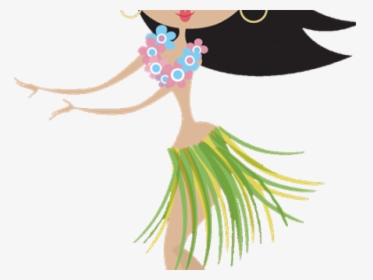 Transparent Island Clipart - Hula Girl Clip Art, HD Png Download, Free Download
