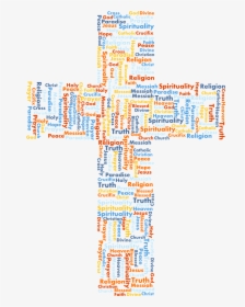 Cross Full Of Words, HD Png Download, Free Download