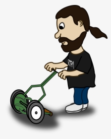 No Gasoline Lawnmower Png - Lawn Mower Cartoon Png, Transparent Png, Free Download