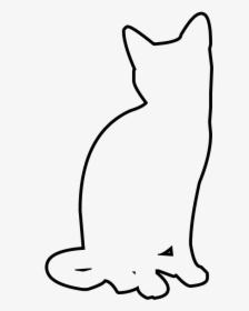 Outline Of A Cat - Cartoon, HD Png Download, Free Download