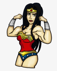 Wonder Woman Clipart Transparent Background - Wonder Woman Muscle Arms, HD Png Download, Free Download