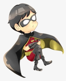 Robin Png Young Justice - Young Justice Robin Chibi, Transparent Png, Free Download