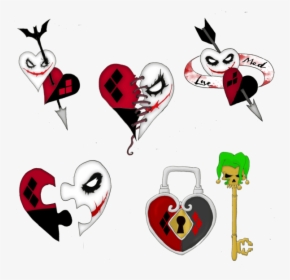 Small Harley Quinn And Joker Tattoos, HD Png Download, Free Download