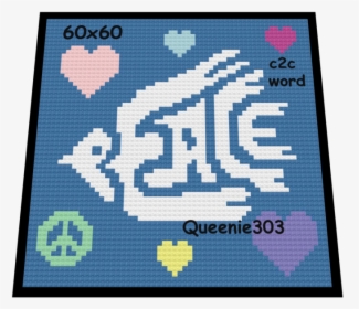 Peace Dove C2c - Cross-stitch, HD Png Download, Free Download