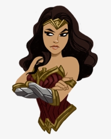 Wonder Woman Messages Sticker-10 - Cartoon Wonder Woman Png, Transparent Png, Free Download