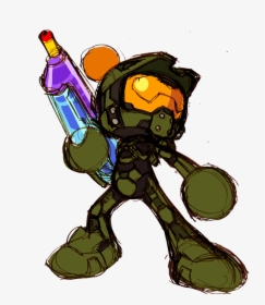 Master Chief Cartoon, HD Png Download, Free Download