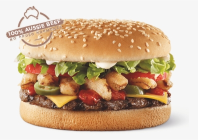 Hungry Jacks Whopper With Cheese - Angry Whopper Hungry Jacks, HD Png Download, Free Download
