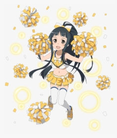 Transparent Animated Cheerleaders Clipart - Zerochan Net Sword Art Online Yui, HD Png Download, Free Download