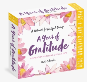 A Year Of Gratitude Page A Day Calendar - Floral Design, HD Png Download, Free Download