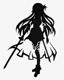 Sword Art Online Black And White, HD Png Download, Free Download