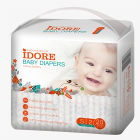 High Quality Low Cost Disposable Diaper On Baby - Disposable Baby Diapers Png, Transparent Png, Free Download