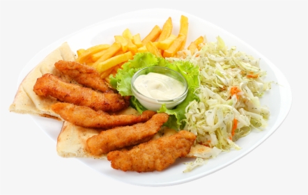 Transparent Chicken Fingers Png - Deep Fried Chicken With French Fries Png, Png Download, Free Download