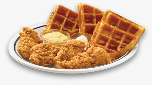 Chicken Waffles - Chicken Fingers And Waffles, HD Png Download, Free Download