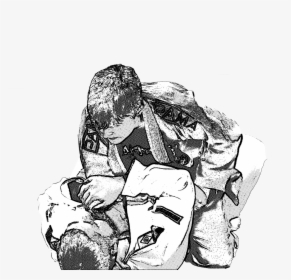 Brazilian Jiu Jitsu - Sketch, HD Png Download, Free Download