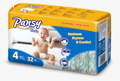 Pansy Baby Diaper Maxi - Baby Diapers Pack Png, Transparent Png, Free Download