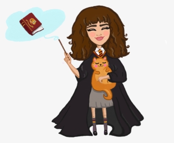 What Would Hermione Do Illustration Inspired By The - Would Hermione Do, HD Png Download, Free Download