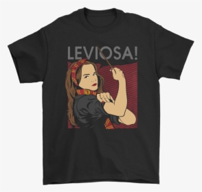 Hermione Granger Leviosa Girl Power We Can Do It Harry - Rick And Morty Vs Back To The Future Shirt, HD Png Download, Free Download