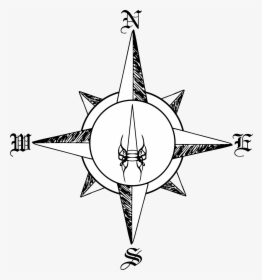 Transparent North Arrow Png - Compass Rose Fantasy, Png Download, Free Download