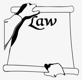 Clip Art Judge Hammer Drawing - Law Clipart Black And White, HD Png Download, Free Download
