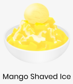 Mango Shaved Ice Mango Shaved Ice Is A Bowl Of Shaved - Frozen Yogurt, HD Png Download, Free Download