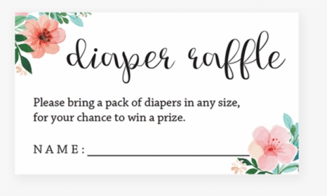 Diaper Transparent Baby Shower - Hibiscus, HD Png Download, Free Download