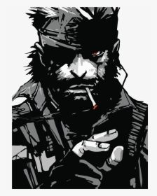 Solid Snake 2 72-01 - Metal Gear Solid Snake Art, HD Png Download, Free Download