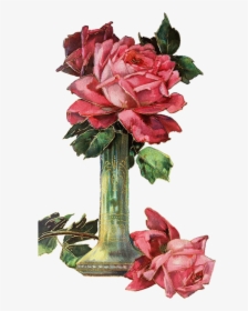 Vintage, Roses, Vase, Rose Flower, Romantic, Old - Old Flowers Png, Transparent Png, Free Download