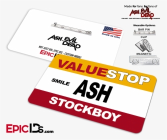 Valuestop "ash Vs Evil Dead - Ash Vs Evil Dead Name Tag, HD Png Download, Free Download