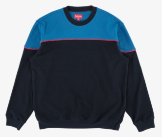 Supreme Yoke Piping L/s Top "ss - Sweater, HD Png Download, Free Download