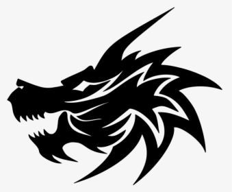 Transparent Tribal Tattoo Png - Easy Dragon Head Drawing, Png Download, Free Download