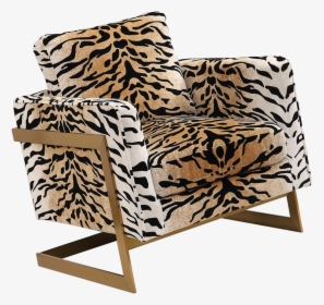 Tiger Print Accent Chairs, HD Png Download, Free Download
