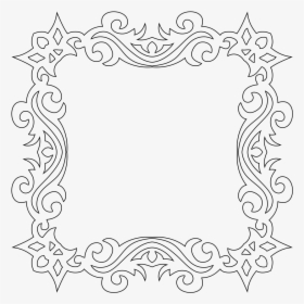 Decorative Square Frame - Decorated Square Png, Transparent Png, Free Download