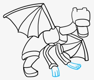 How To Draw Ender Dragon From Minecraft - Minecraft Drawings Ender Dragon, HD Png Download, Free Download