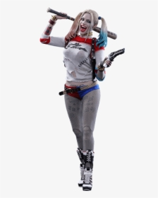 1/6 Scale Hot Toys Mms383 Suicide Squad Harley Quinn - Harley Quinn Suicidé Squad Figure, HD Png Download, Free Download