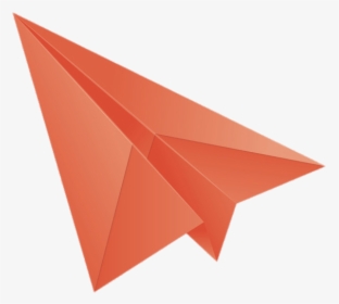Red Paper Plane Turned Upwards Left - 3d Paper Plane Png, Transparent Png, Free Download